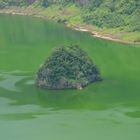 Die Insel auf der Insel im Vulkansee