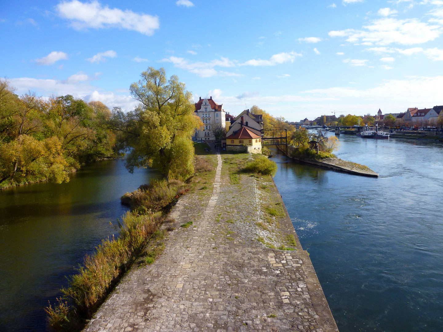 Die Inseln um die Steinerne Brücke ...