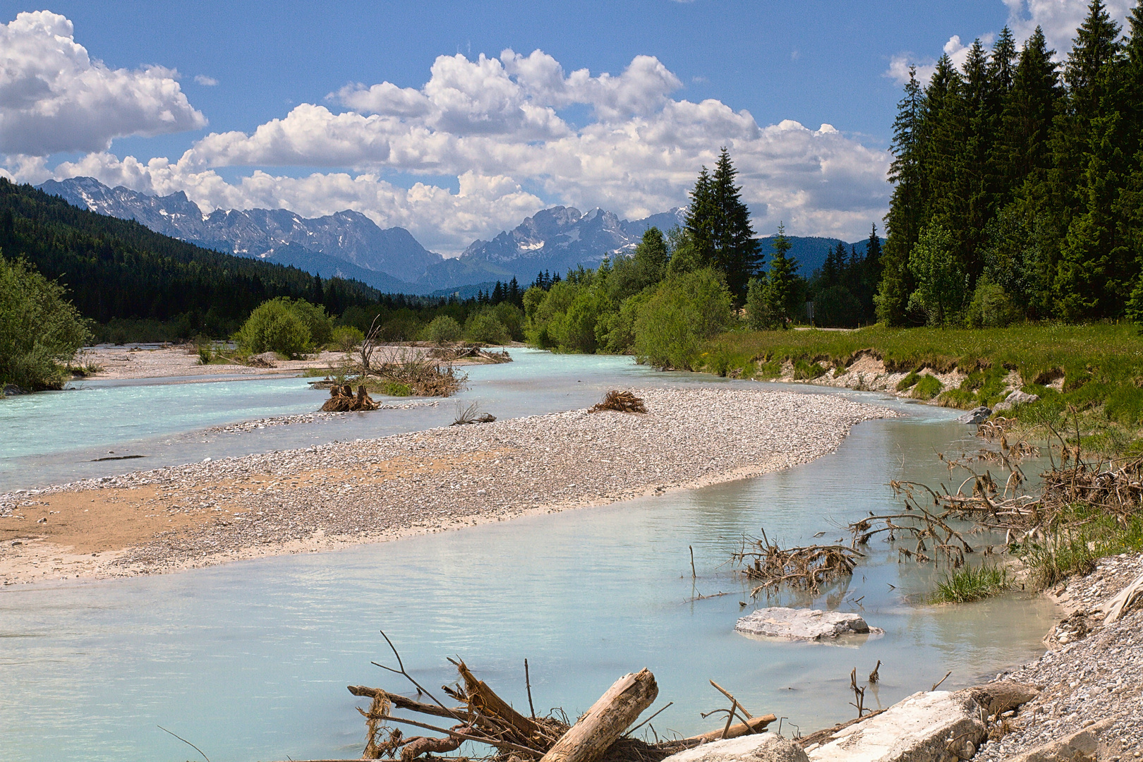 Die Isar.... Foto & Bild world, wolken, natur Bilder auf