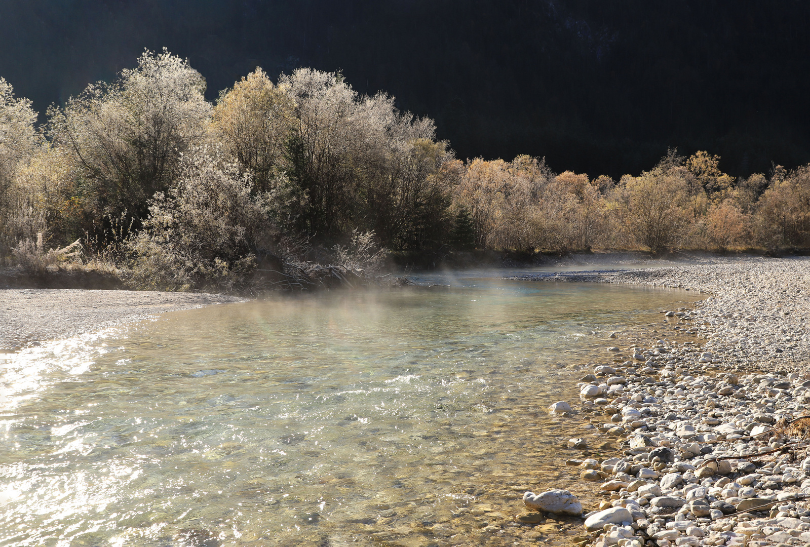 Die Isar am Morgen