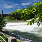 Die Isar an der Maximiliansbrücke