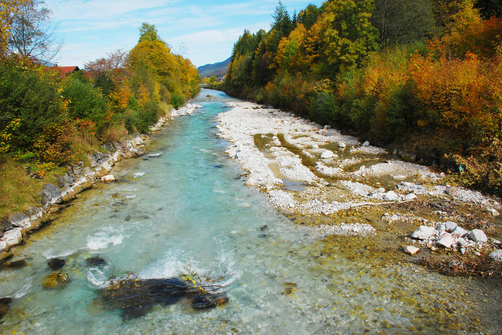 Die Isar bei Mittenwald