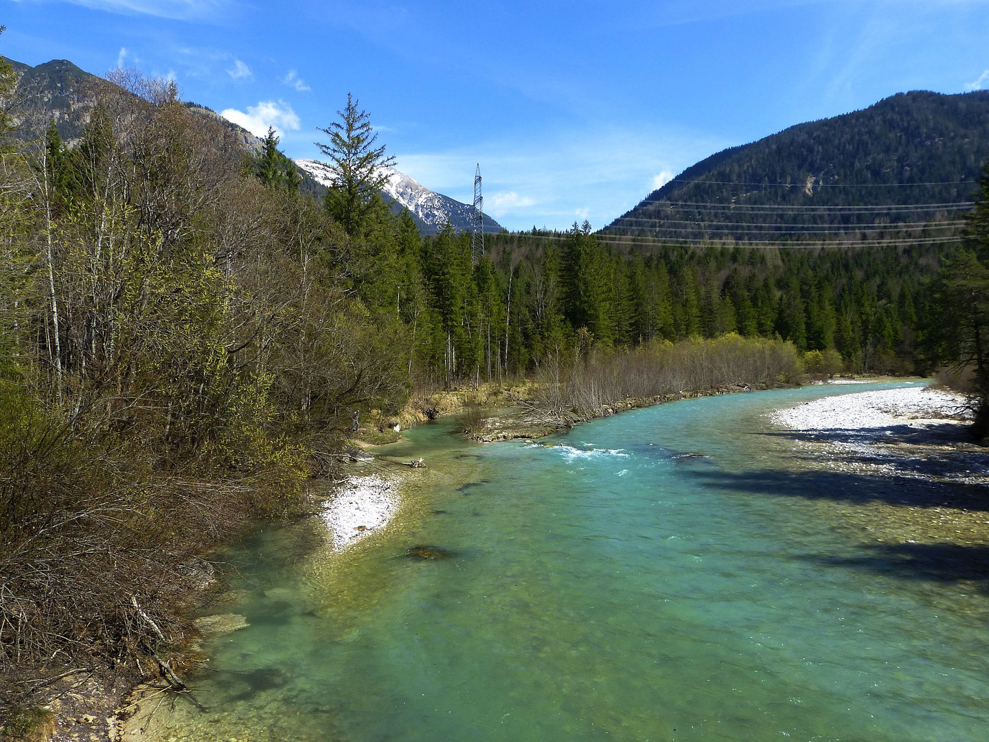 Die Isar bei Mittenwald