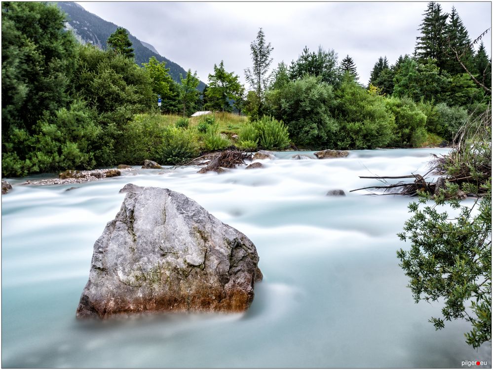 Die Isar bei Mittenwald