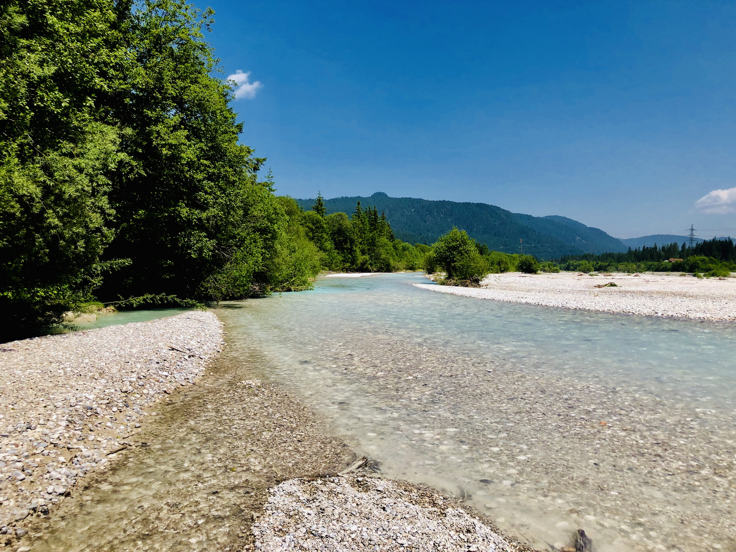 Die Isar bei Walgau