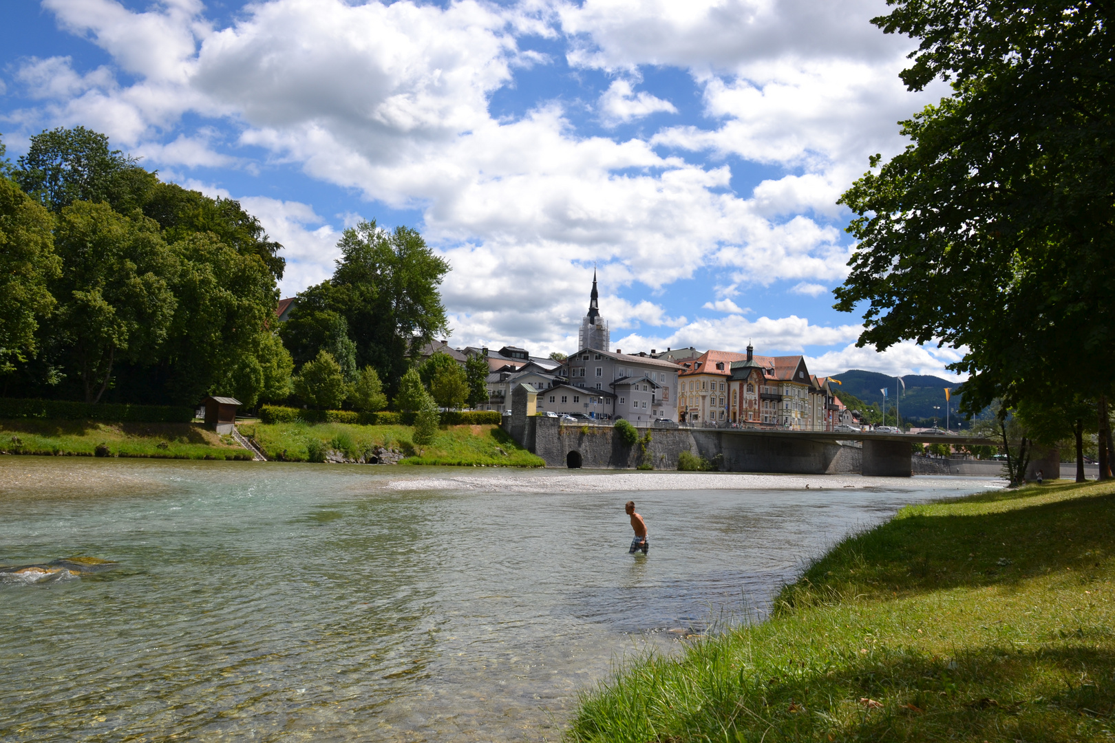 Die Isar in Bad Töls