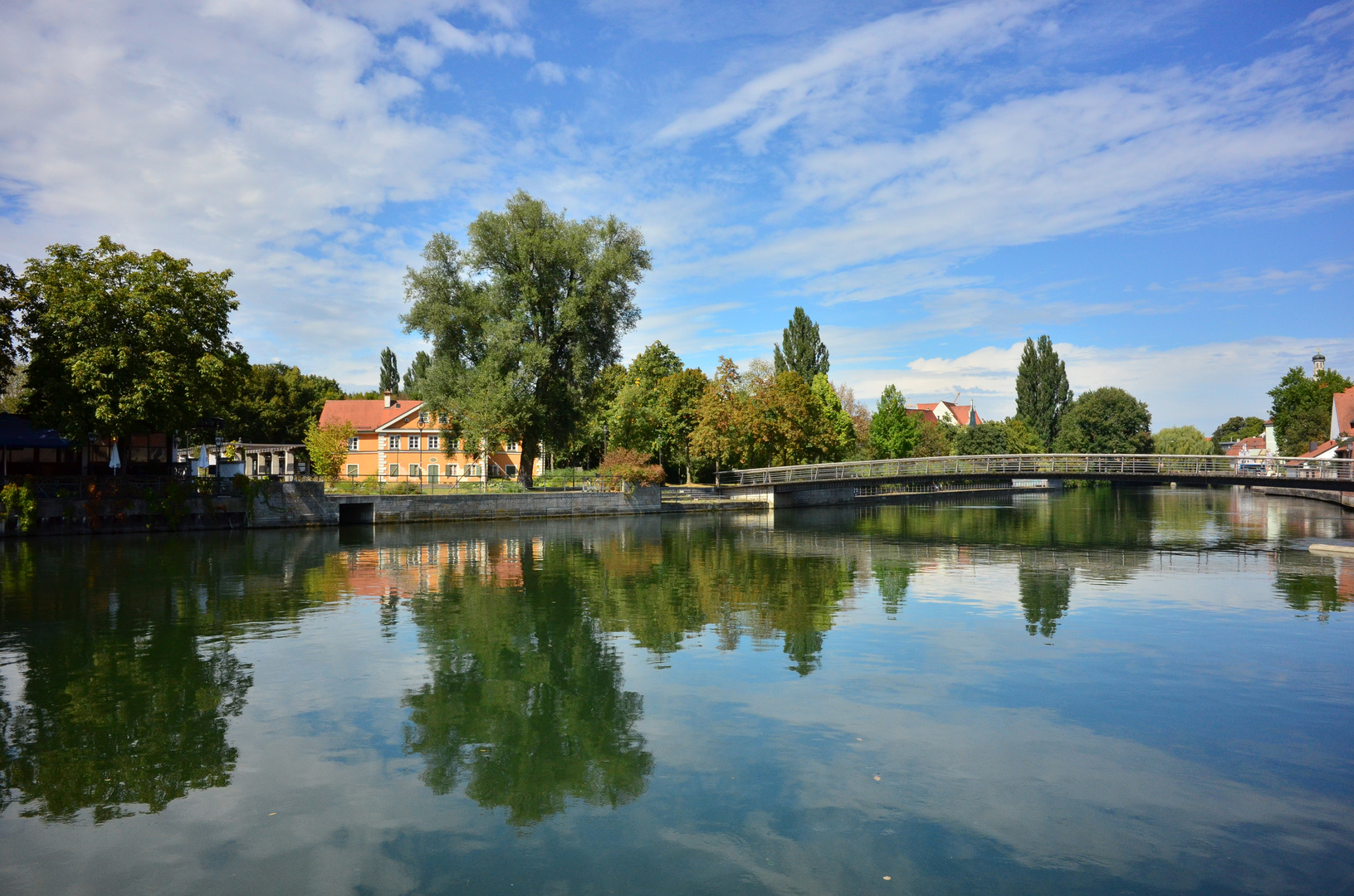 Die Isar in Landshut