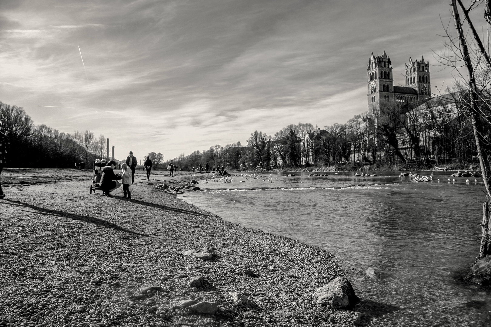 Die Isar in München