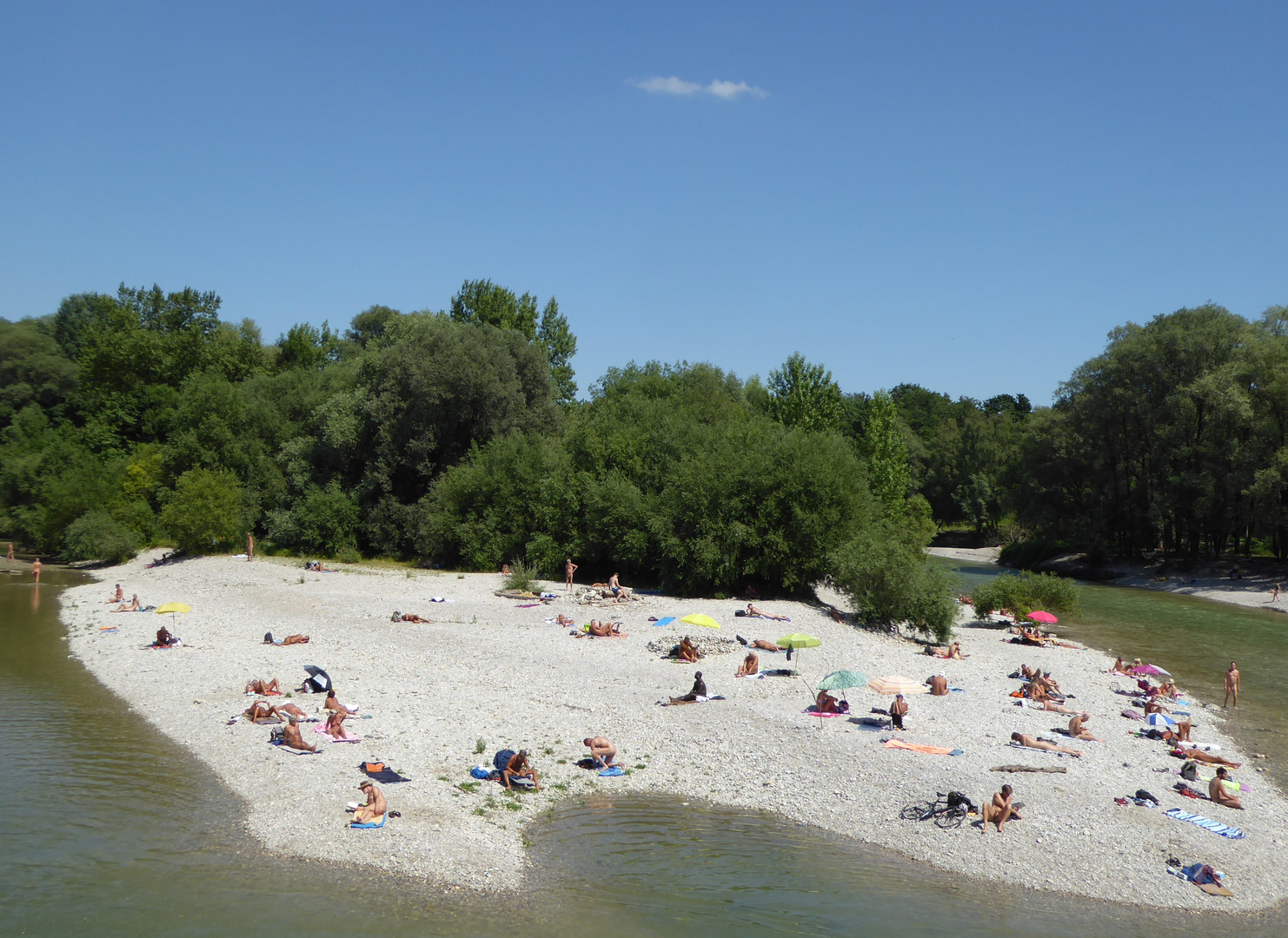 Die Isar-Insel....