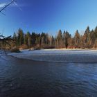 Die Isar zwischen Icking und Kloster Schäftlarn