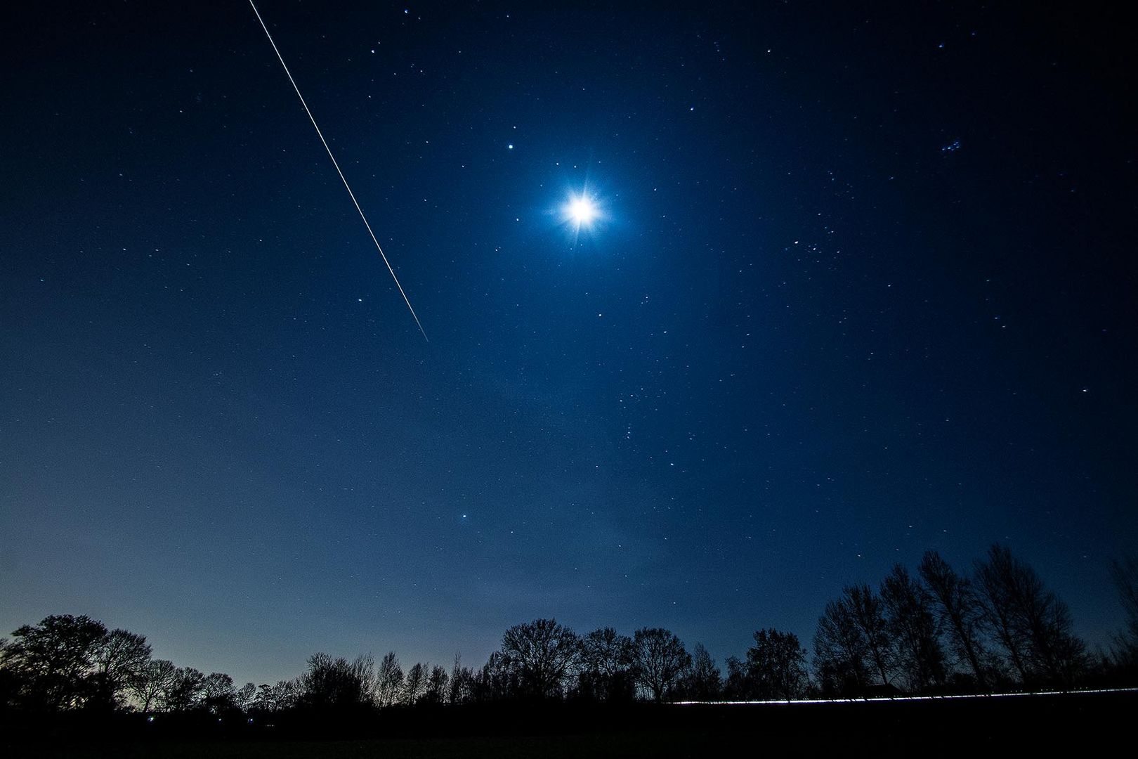 Die ISS und der Mond