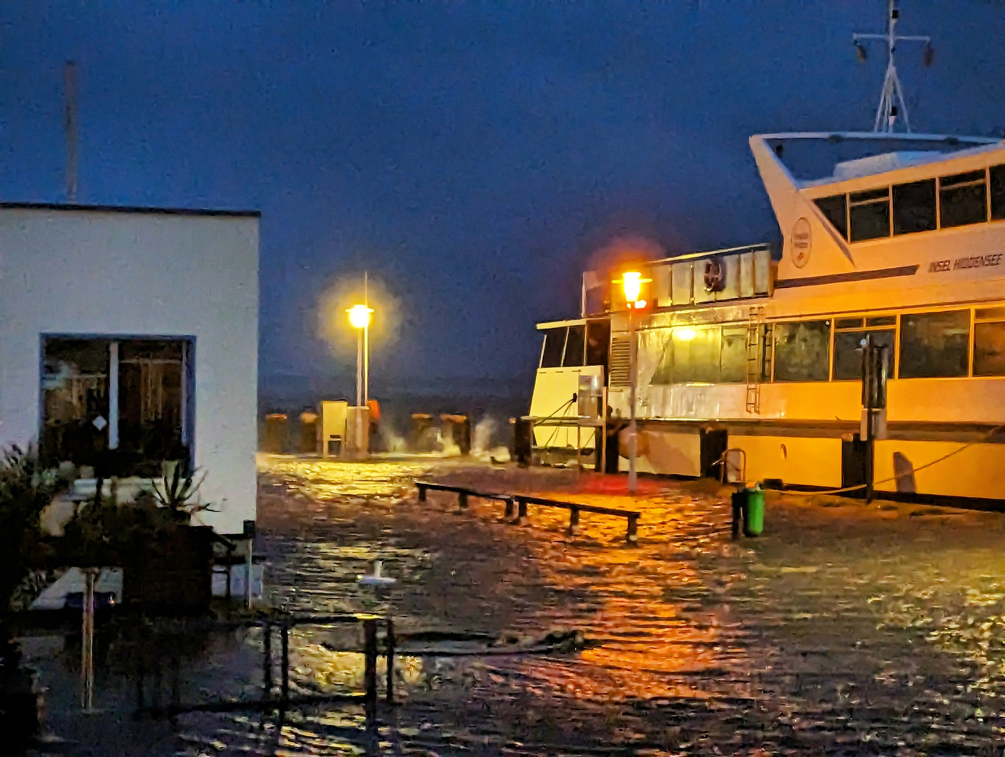 Die Jahrhundert - Sturmflut Vitte Insel Hiddensee Hafen 