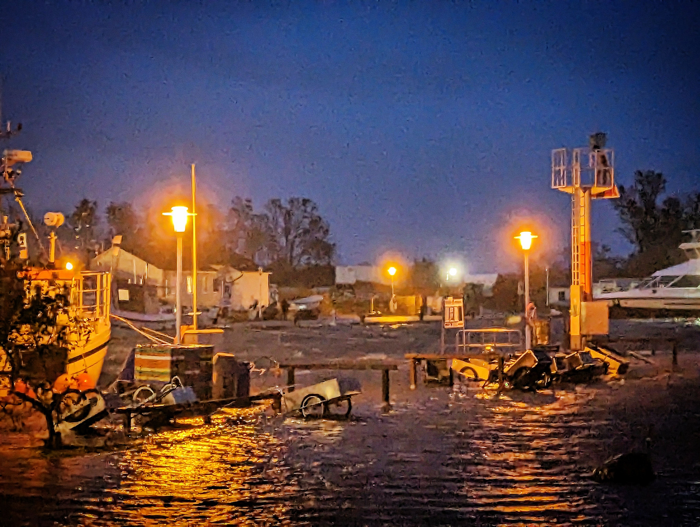 Die Jahrhundert - Sturmflut Vitte Insel Hiddensee Hafen 