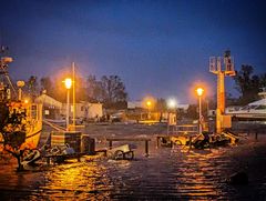 Die Jahrhundert - Sturmflut Vitte Insel Hiddensee Hafen 