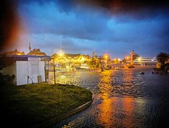 Die Jahrhundert - Sturmflut Vitte Insel Hiddensee Hafen 