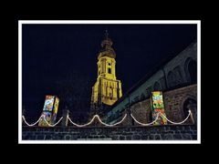 Die Jakobskirche bei Nacht