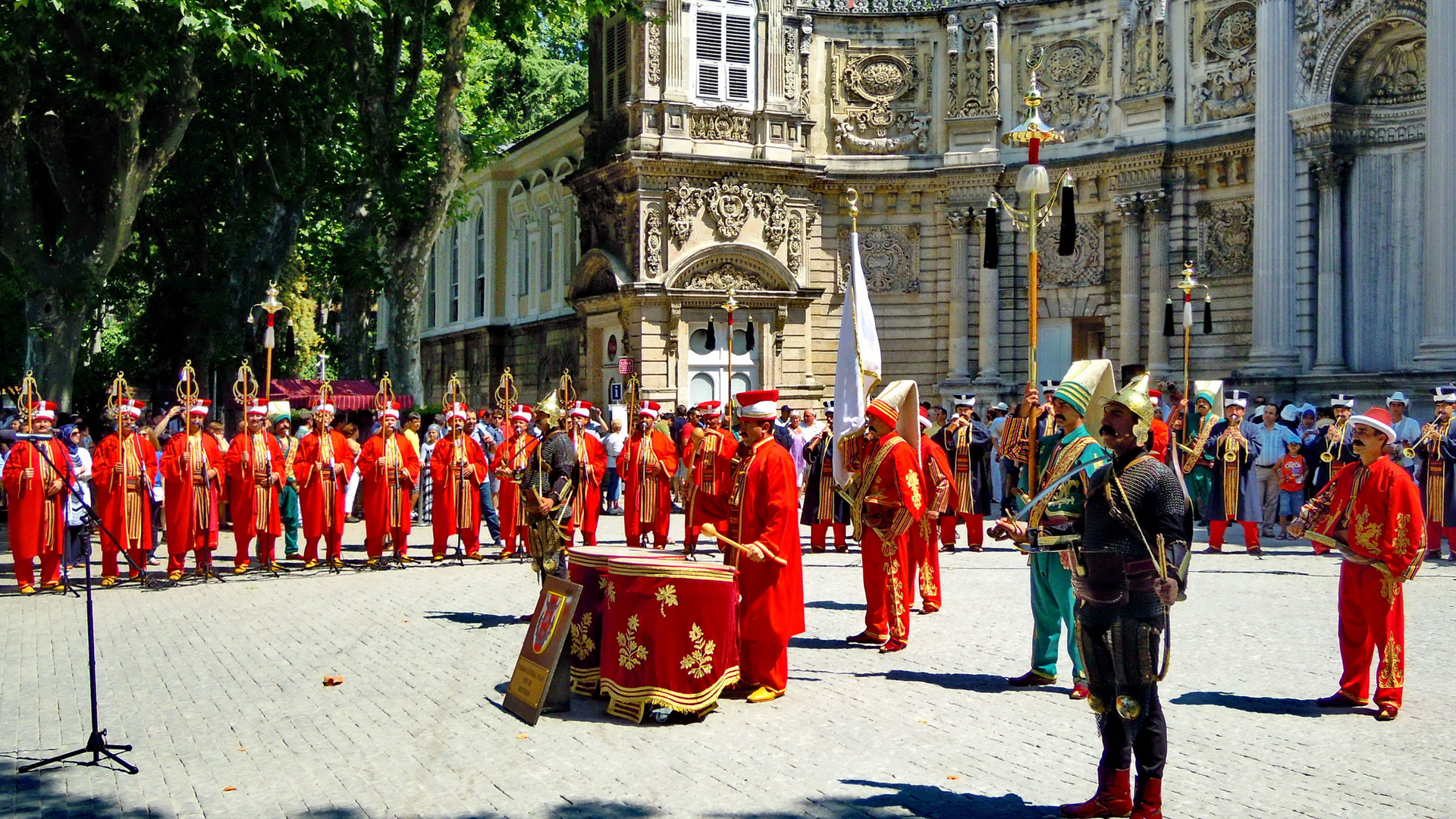 Die Janitscharen-Parade am Dolmabahçe Palast