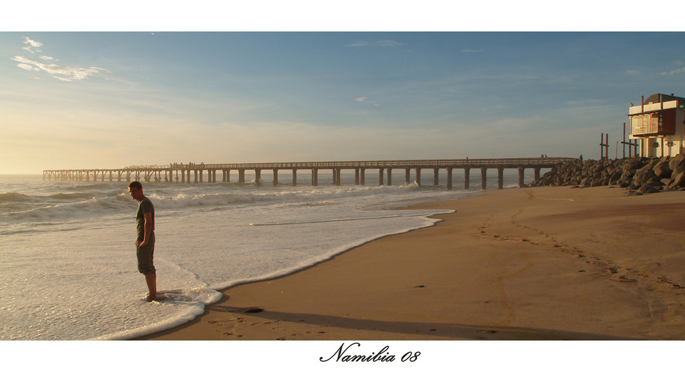 Die Jetty in der Abendsonne