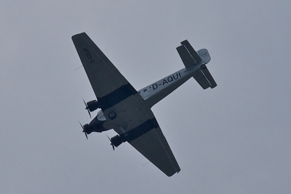 Die Ju-52 über unserem Haus...