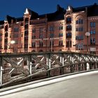 Die "Junfernbrücke" zur Speicherstadt