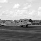 Die Junkers Ju-52 vor dem Rundflug on Mönchengladbach