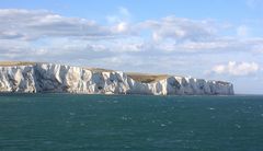 Die Kalkfelsen von Dover im Abendlicht