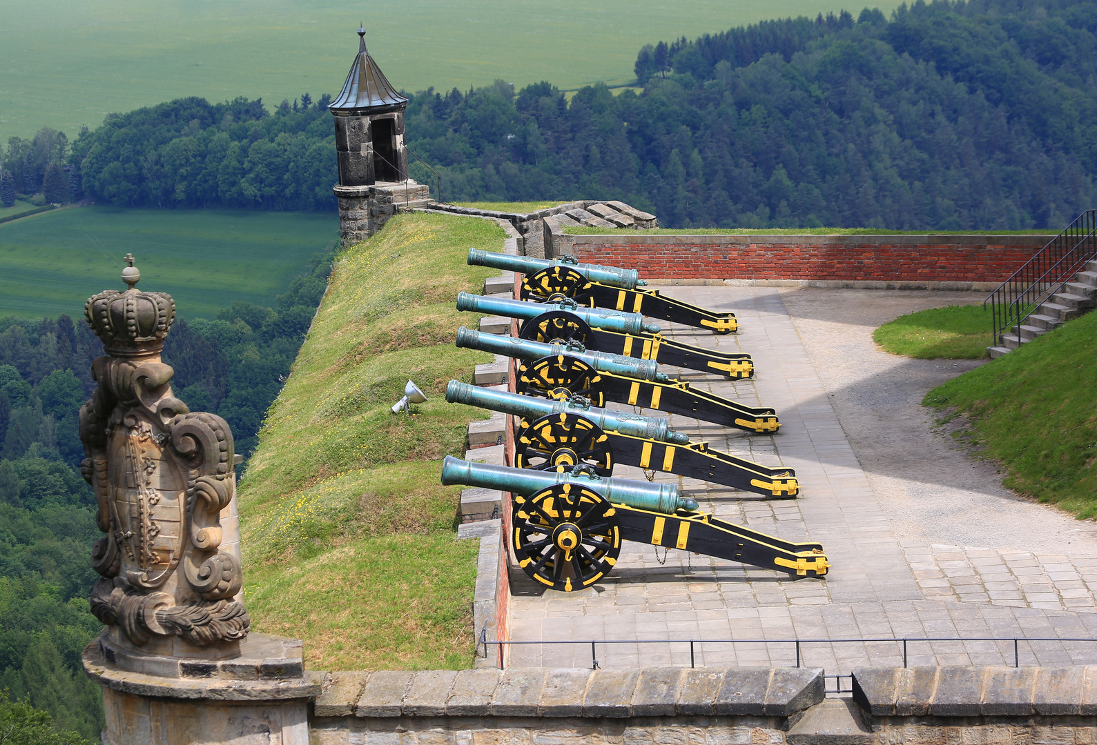 Die Kanonen der Festung Königstein