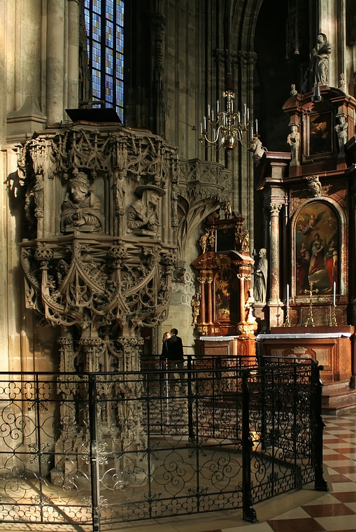 Die Kanzel im Stephansdom