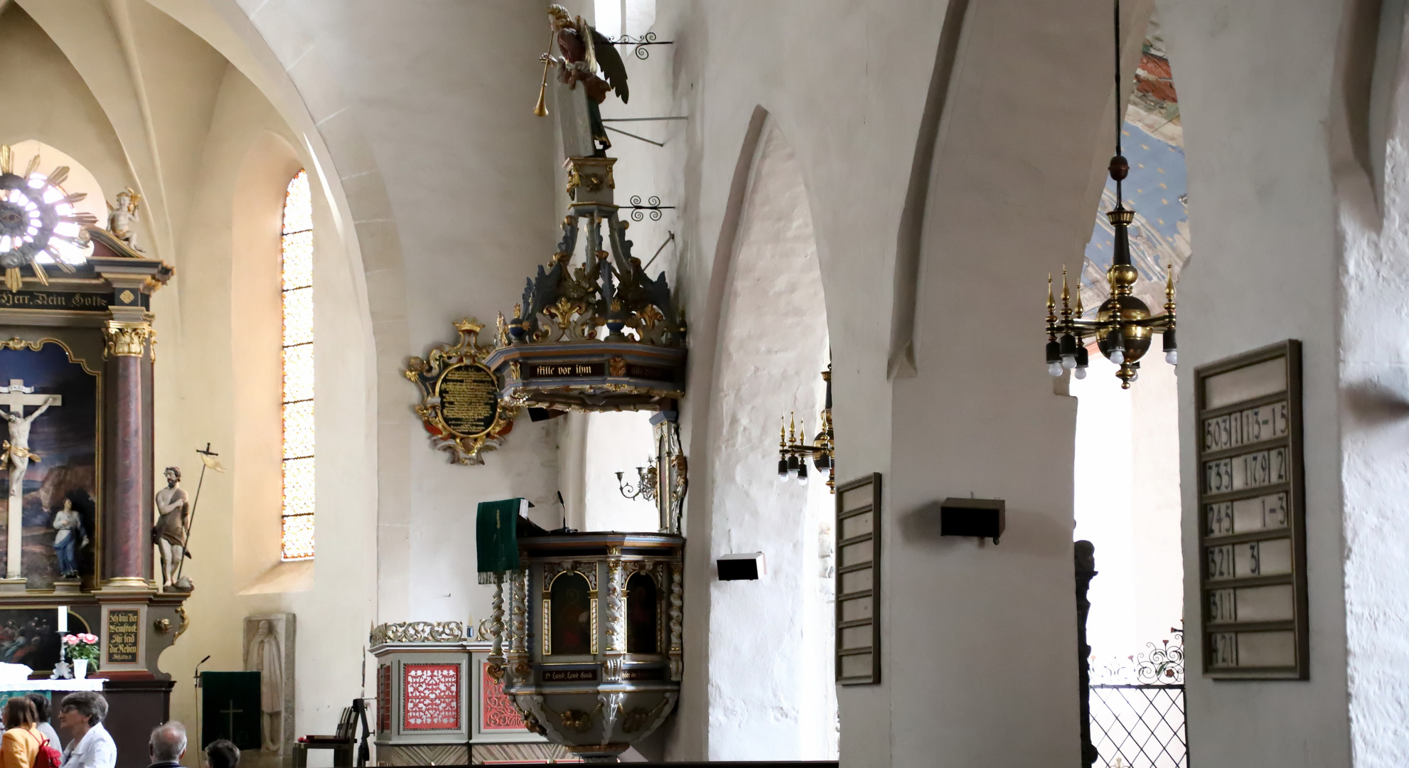 Die Kanzel in der Stadtkirche St.Marien in Kirchhain