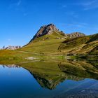 Die Kanzelwand in Tirol, Wasserspiegelung