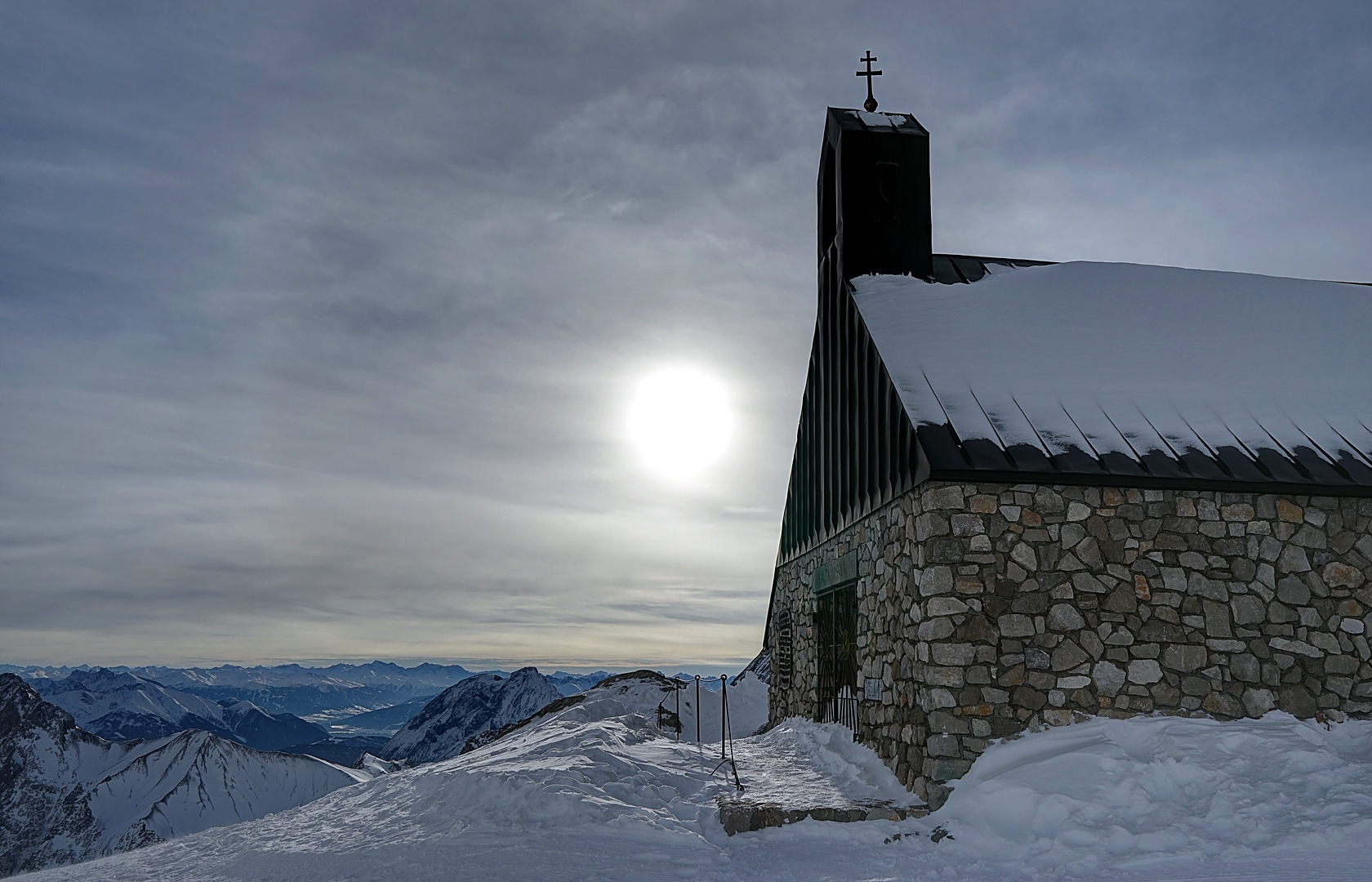 Die Kapelle auf der Zugspitze 