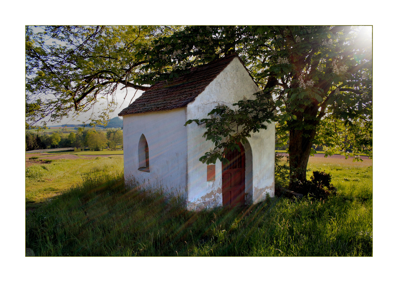 Die Kapelle beim Lichtenhof / Kemnath im Abendlicht