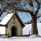 Die Kapelle des Nachbarn am Urlaubsort in Oberbayern