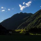 die Kapelle von Ströden (Prägraten) im Morgenlicht