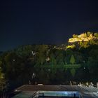 Die Karlburg bei Nacht