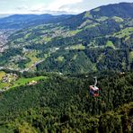 Die Karrenseilbahn bei der Auffahrt