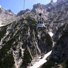 Die Karwendel Bergbahn überwindet ...