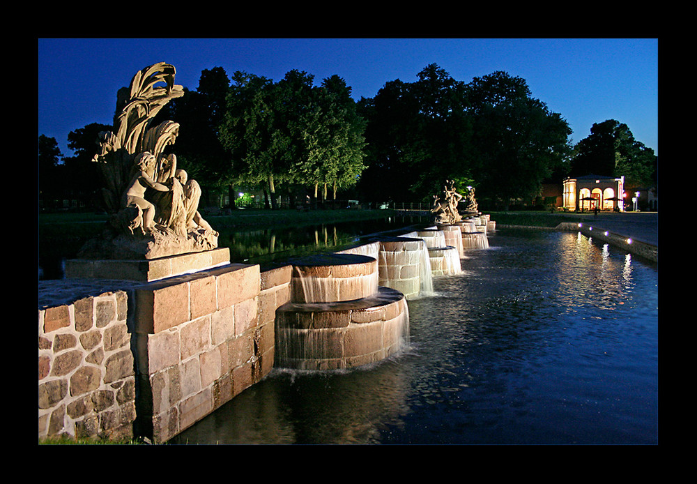 Die Kaskaden vor dem Ludwigsluster Schloß