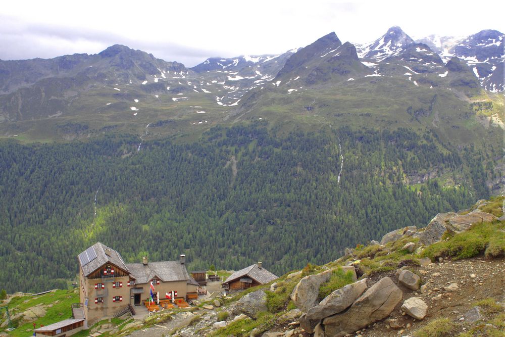 Die Kassler-Hütte von oben.