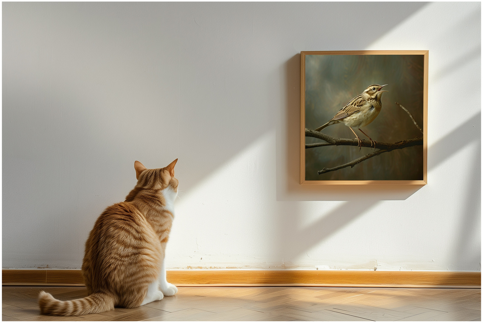 Die Katze und der Vogel