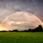 Die Kehrseite des Unwetters - ein Regenbogen