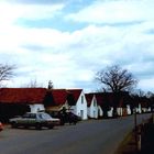 Die Kellergasse von Prellenkirchen.Von dort schaut man in die Pannonische Tiefebene.