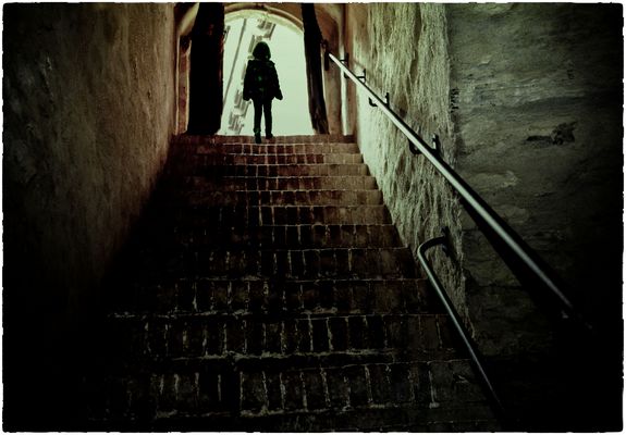 die Kellertreppe
