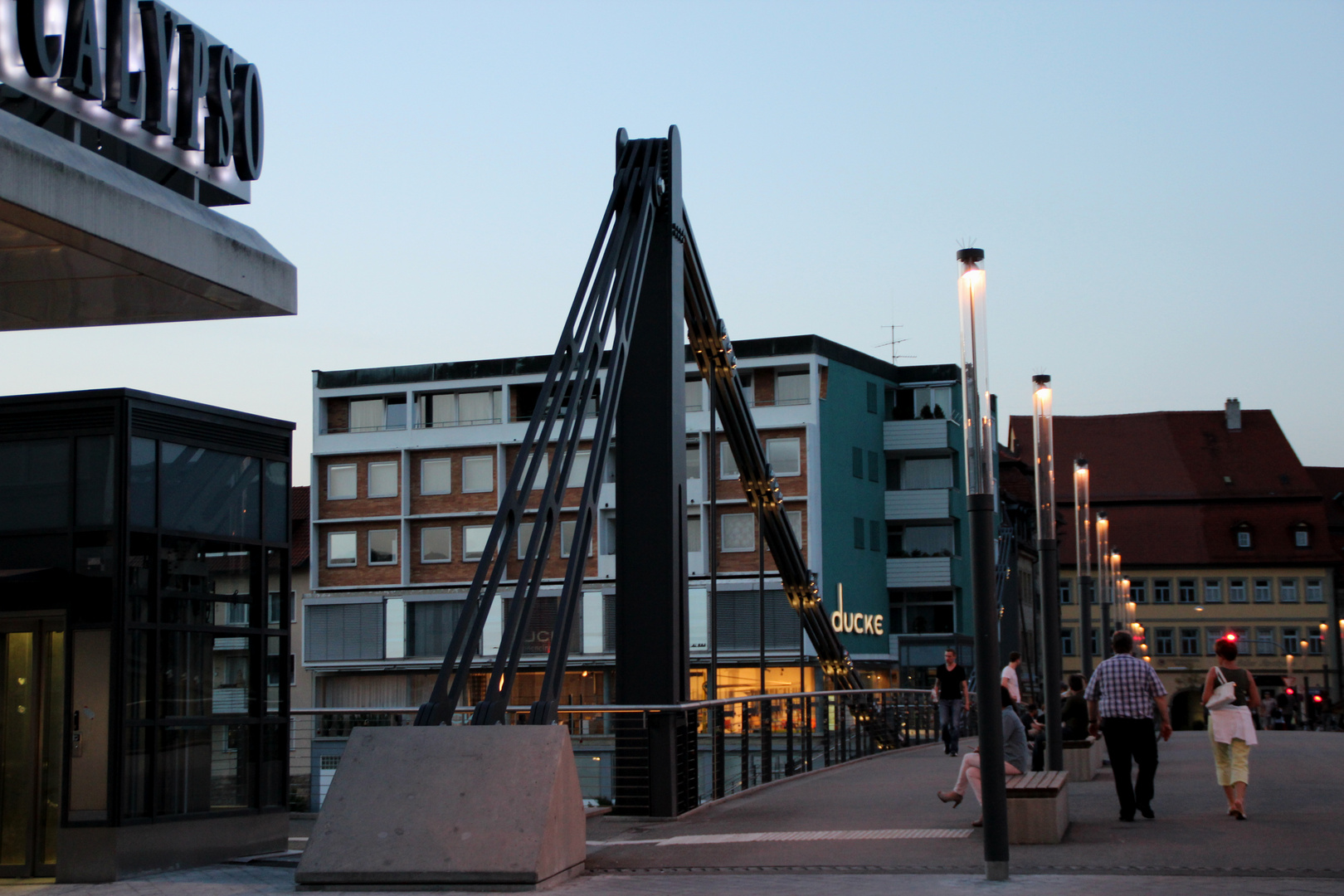 Die Kettenbrücke in Bamberg