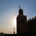 Die Kharbouch-Moschee und im Hintergrund die Koutoubia-Moschee