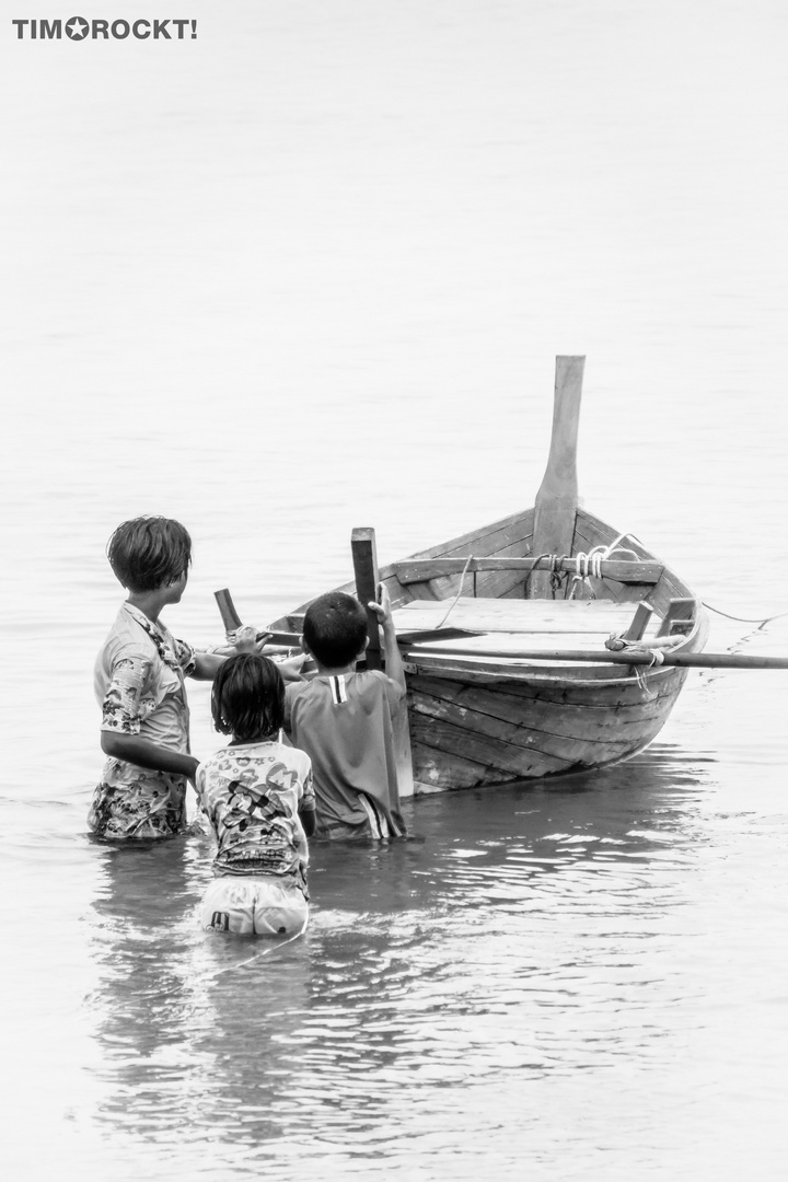 die Kids und das Boot