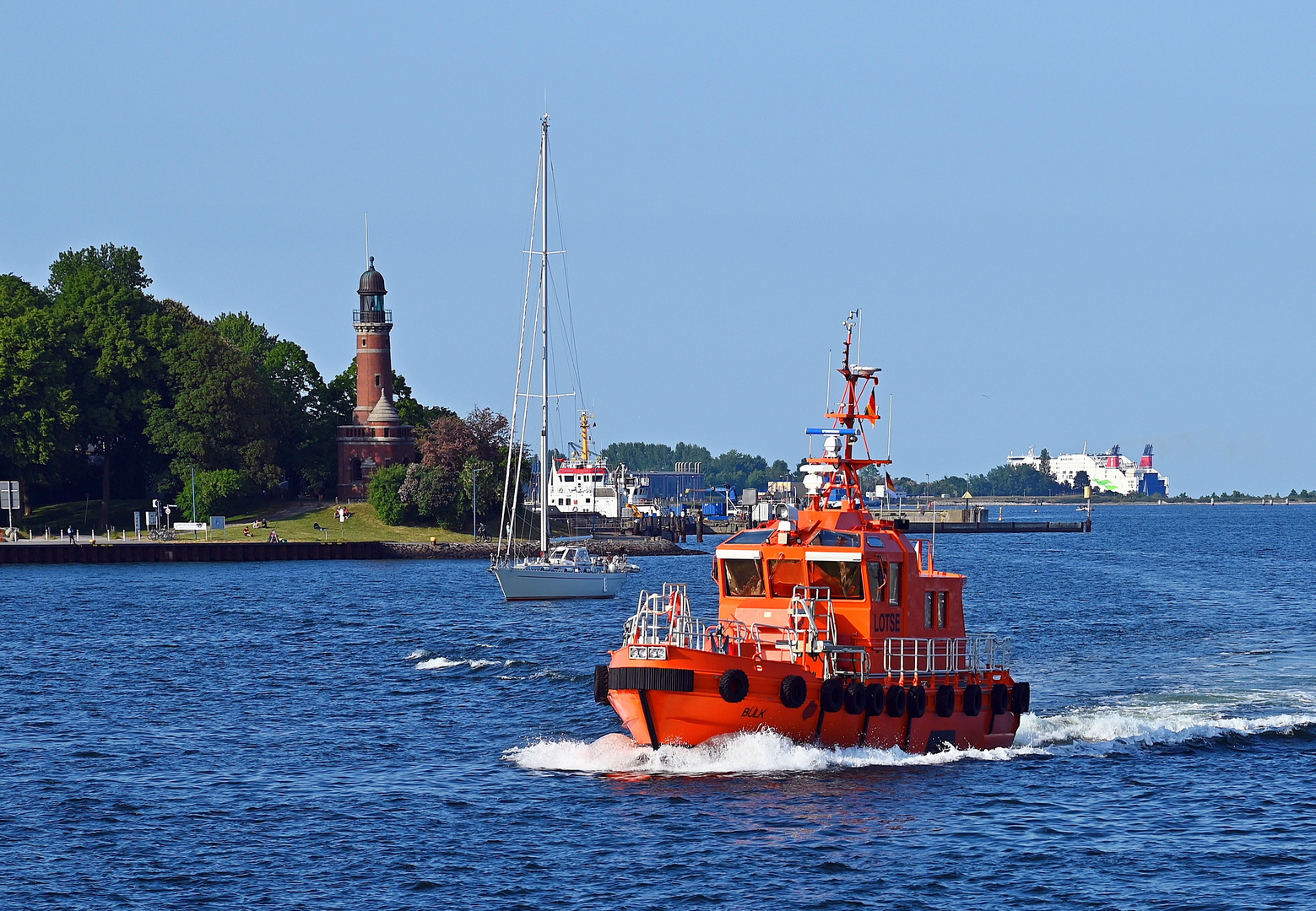 Die Kieler Förde bei Holtenau im Juni 2023