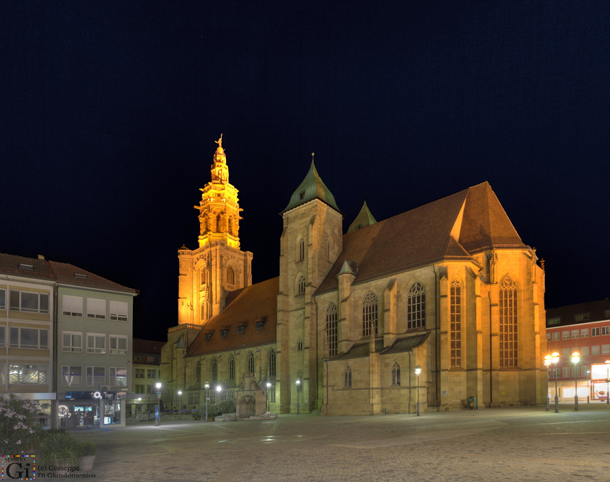 Die Kilianskirche Heilbronn vom Kiliansplatz