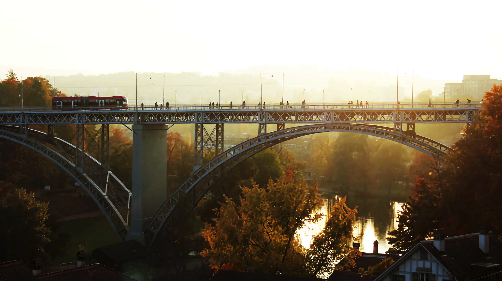 Die Kirchbergbrücke in Stadt Bern