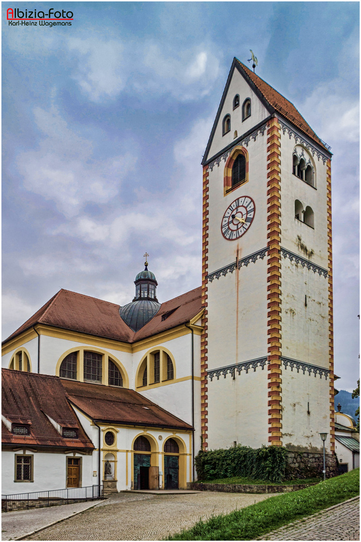 Die Kirche des ehemaligen Klosters St. Mang in Füssen